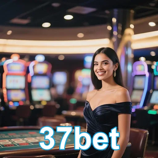 Imagem promocional do 37bet com elementos de cassino, destacando o site 37bet para apostas e jogos de azar.